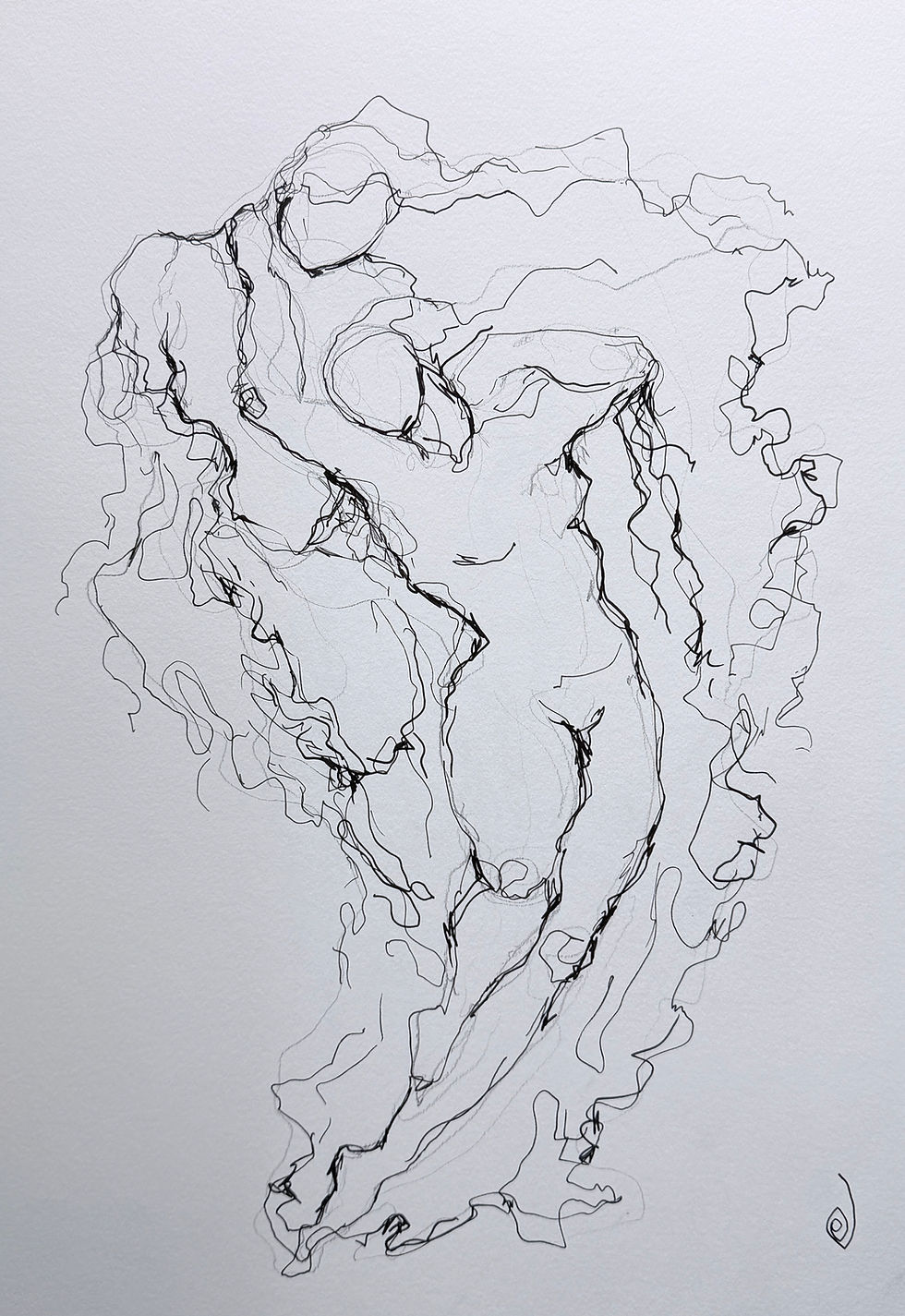 Fanni Kopácsi bozzetto originale a inchiostro su carta 42x30 cm opera unica