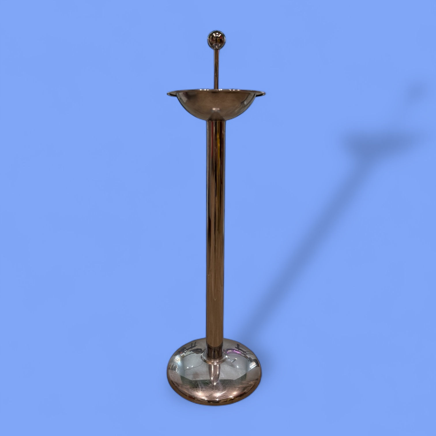 Posacenere Esterno Cromato in Stile Déco  Anni '70