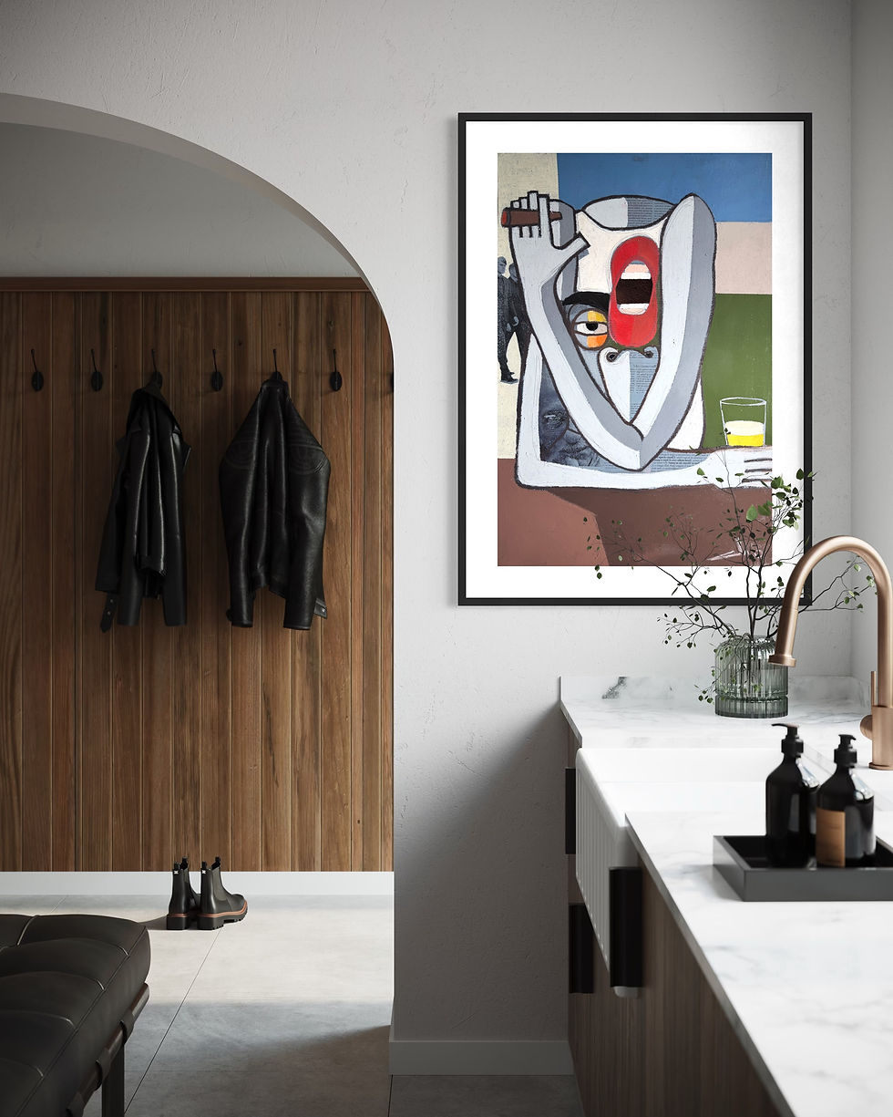 Cino Angioni - Birra e sigaro