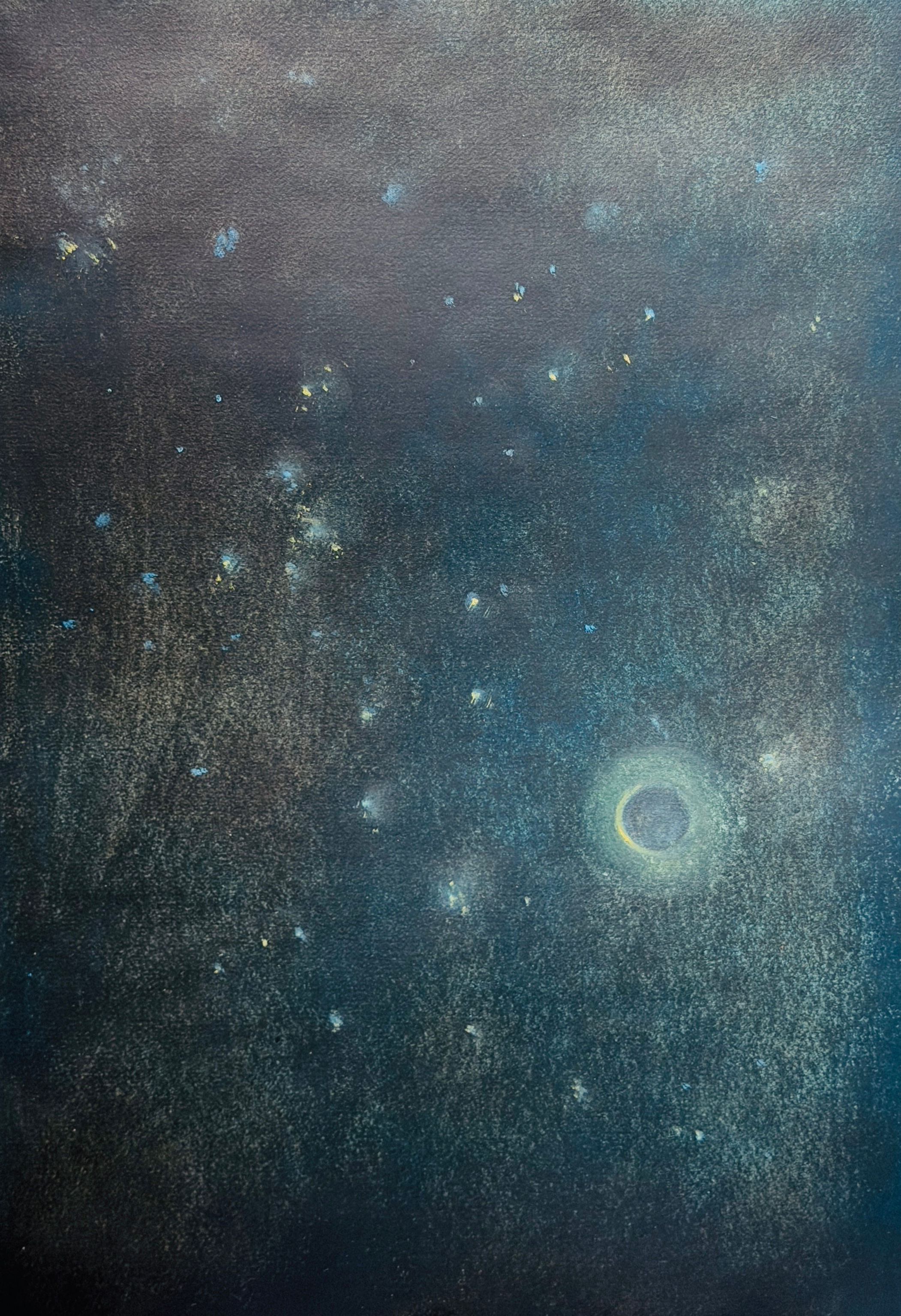 Pierdonato Taccogna “Luna 15” Serie Luna 42x29,7 cm Olio su carta pregiata 2026 Opera unica
