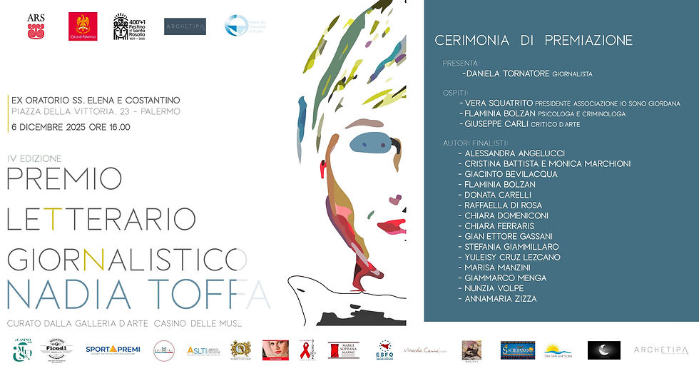 Il Casino delle Muse curerà il Premio Nadia Toffa: arte, scrittura e fiducia per Palermo