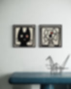 Melkio "Woof" Serie Mini Vision 20x20 cm tecnica mista 2025