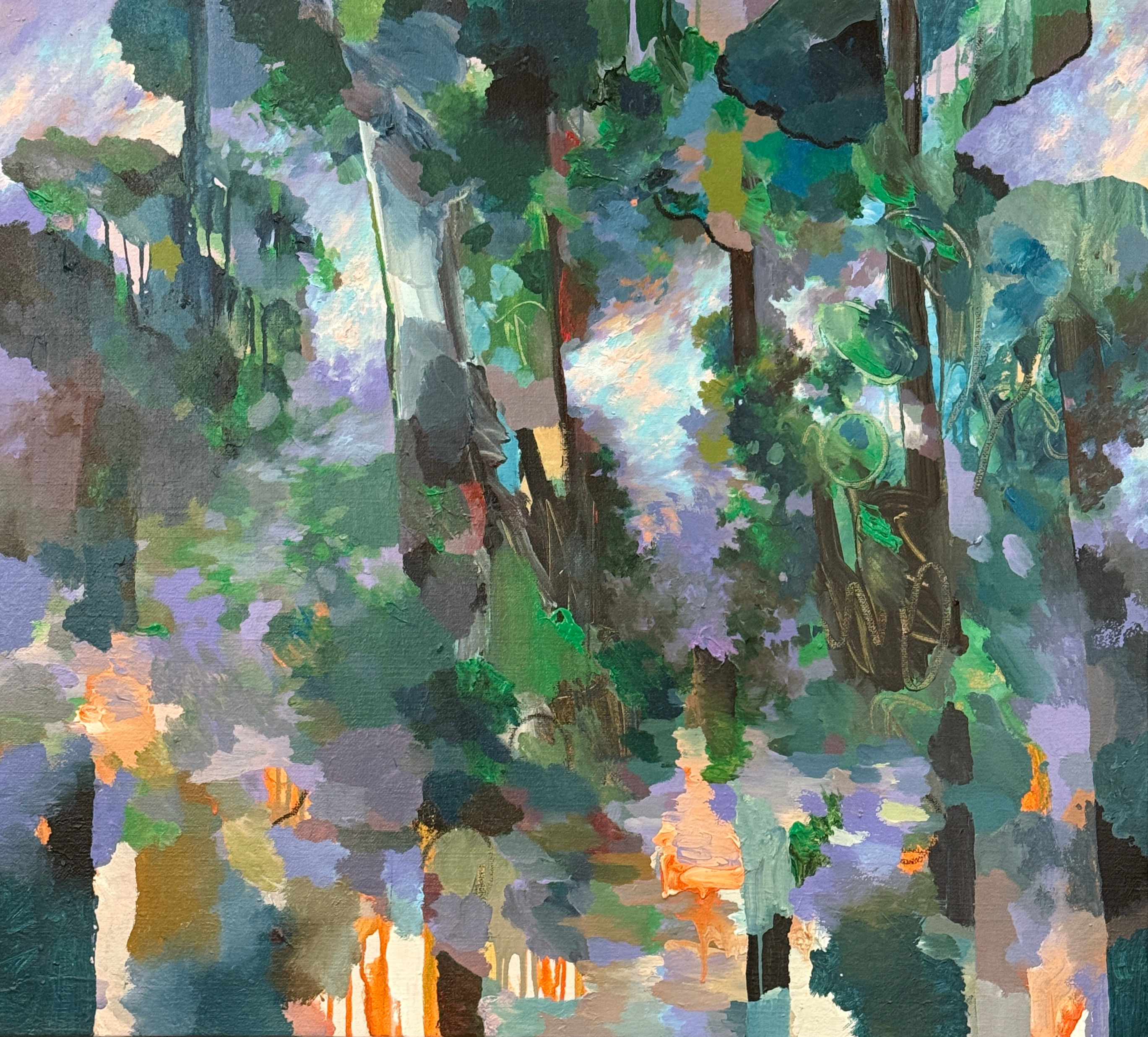 Roberto Fontana "senza titolo" 100x111 cm tecnica mista su tela 2023