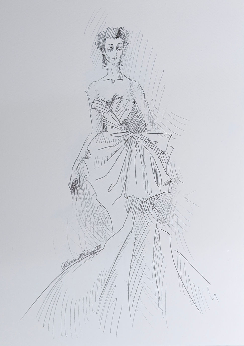 Dario Princiotta "Senza Titolo" 30x21 cm bozzetto su carta 2026