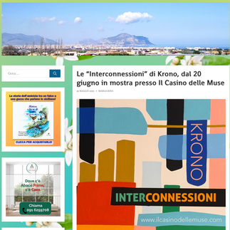 articolo sulla mostra d'arte di Krono