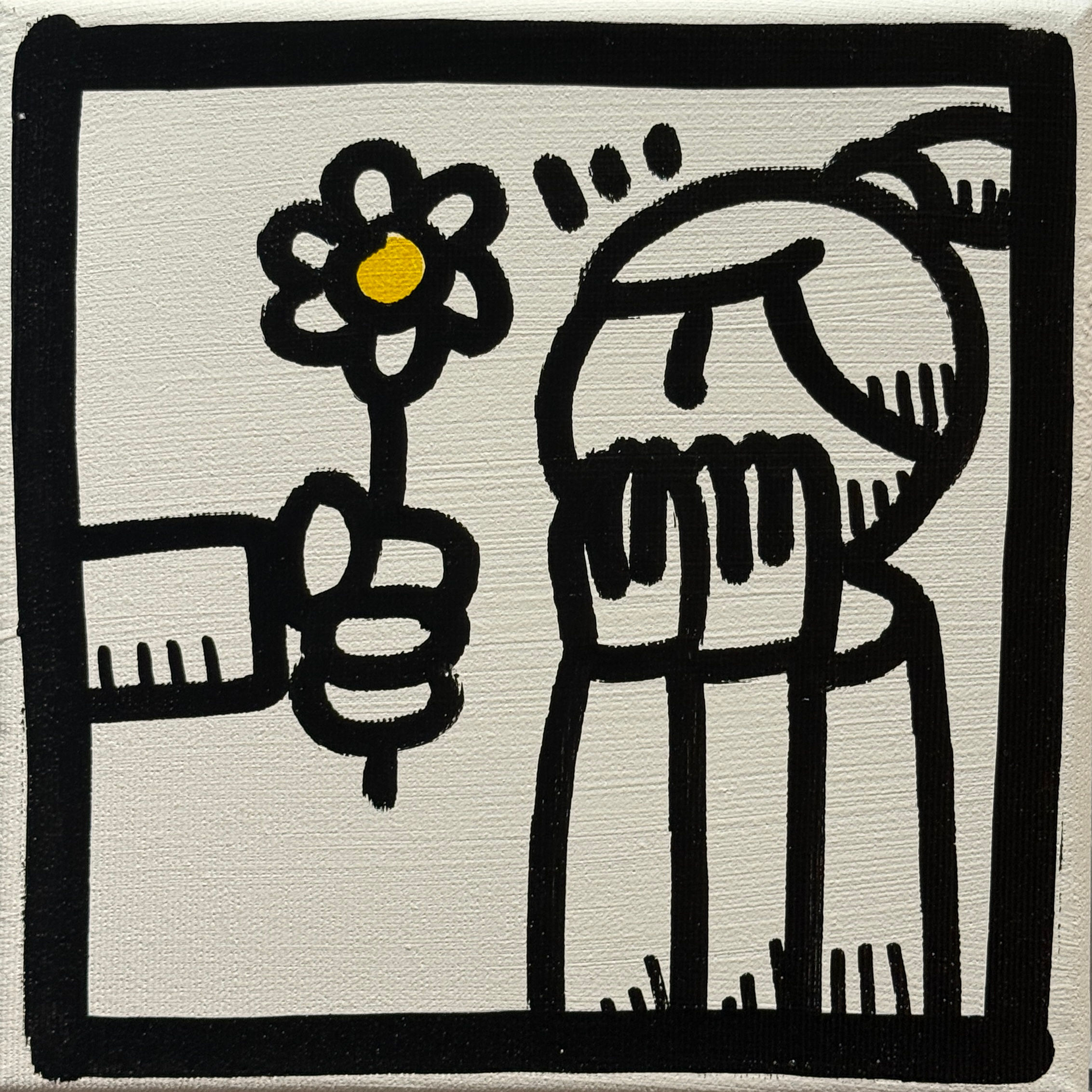 Melkio "The Couple 02" Serie Mini Vision 20x20 cm tecnica mista  2025