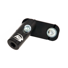 V-BAR in alluminio composto da due piastre base e due supporti laterali, specifico per riser modello “EVO” e “+1”.