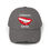 Thumbnail: Crimson Smile DARK Unisex Distressed Cap