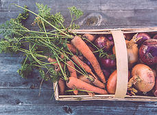 Basket of Organic Vegetables