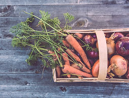 Basket of Organic Vegetables