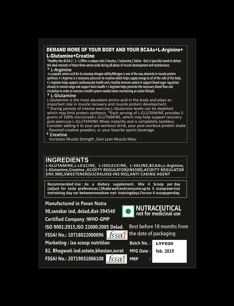 Thumbnail: 4X pre workout isoscoop Nutrition 