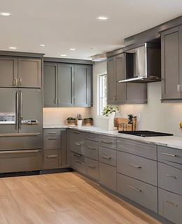 Modern kitchen gray shaker cabinets.jpg