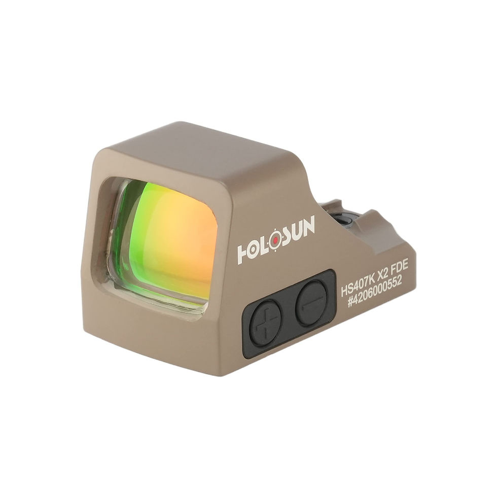 HOLOSUN - HS407K X2 Red 6 MOA Dot Open Reflex Optical Sight for Subcompact