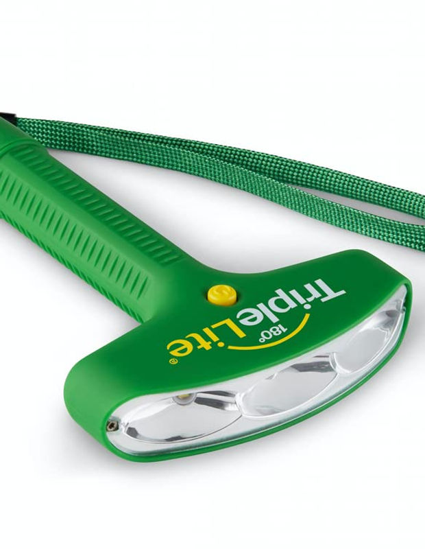 TRIPLELITE - 180 Degree LED Flashlight - Super Bright Light – High 300