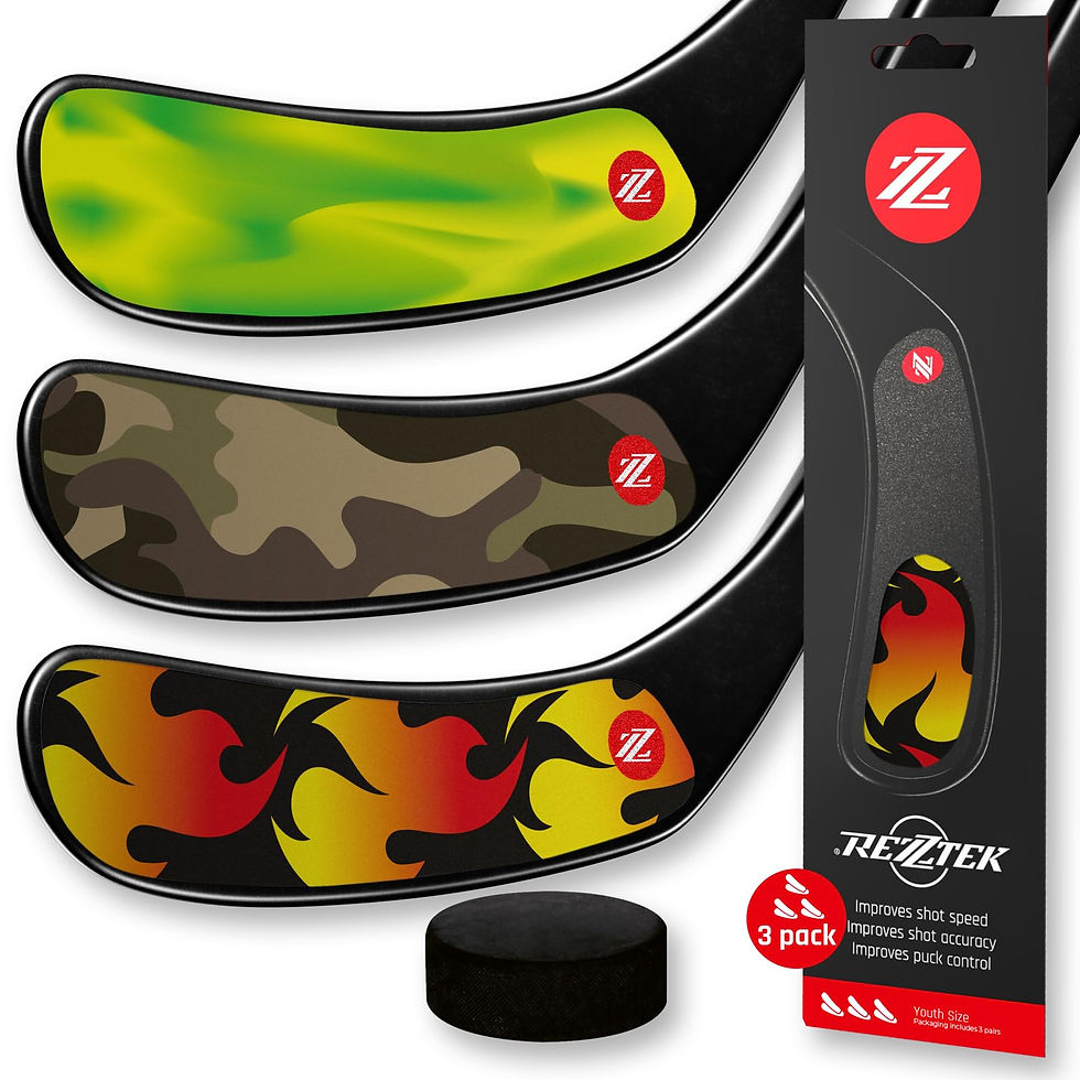 REZZTEK - Hockey Stick Tape Alternative - Kids (Age 6-10) Hockey Stick Blade