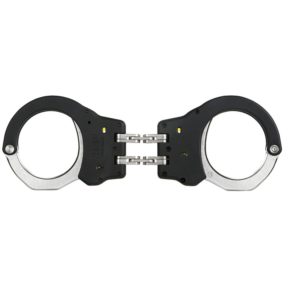 ASP - Ultra Double-Locking Hinged Handcuffs, Forged Aluminum