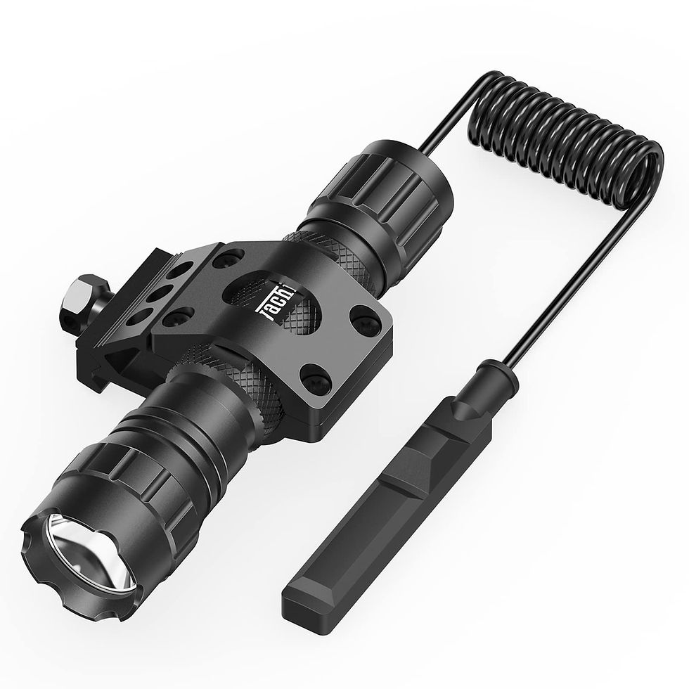 FEYACHI - FL11-MB Tactical Flashlight 1200 Lumen Matte Black LED Weapon Light