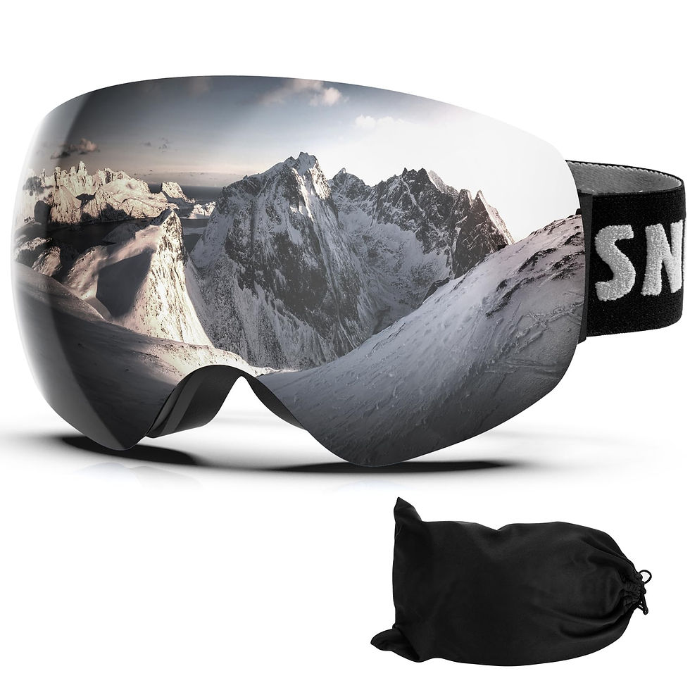 LAVOLLY - Ski Goggles Snowboard Goggles Adult, 100% UV Protection Anti-Fog