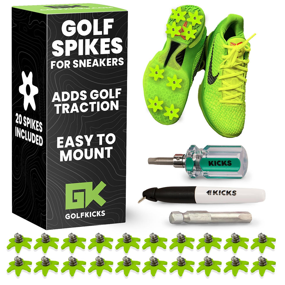 GOLFKICKS - DIY Golf Shoe Cleats Kit – Transform Your Sneakers into Golf Shoes