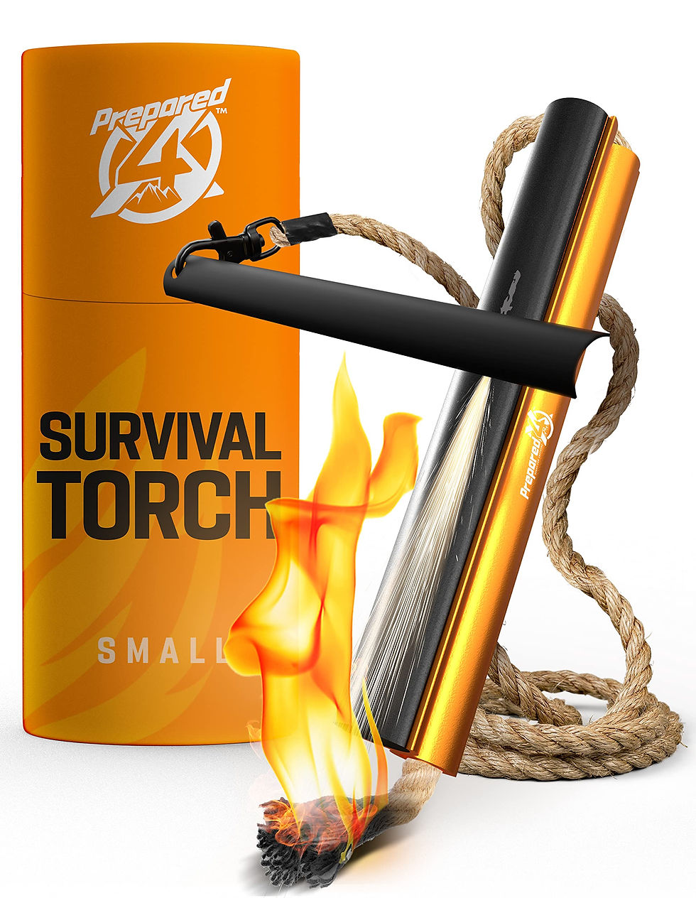 PREPARED4X - Fire Starter Survival Tool - All-in-One Patented Flint and Steel