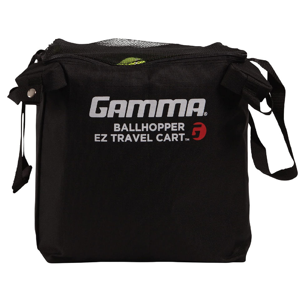 GAMMA - Sports EZ Travel Cart Pro, Ball Hopper with Premium Carry Case, Holds