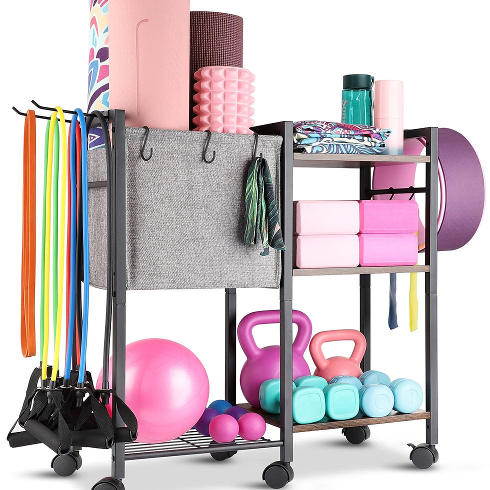 VINAEMO - Yoga Mat Storage Rack Home Gym Equipment Storage Organizer Yoga Mat