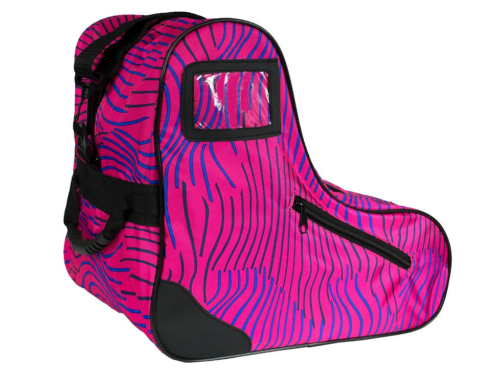 EPIC SKATES - Epic Pink Zebra Premium Skate Bag, Pink/Purple, One Size