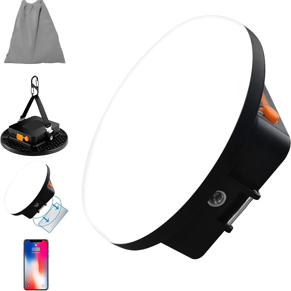 IODOO - 10000mAh 4000LM Flashlight Portable LED Camping Lantern Rechargeable