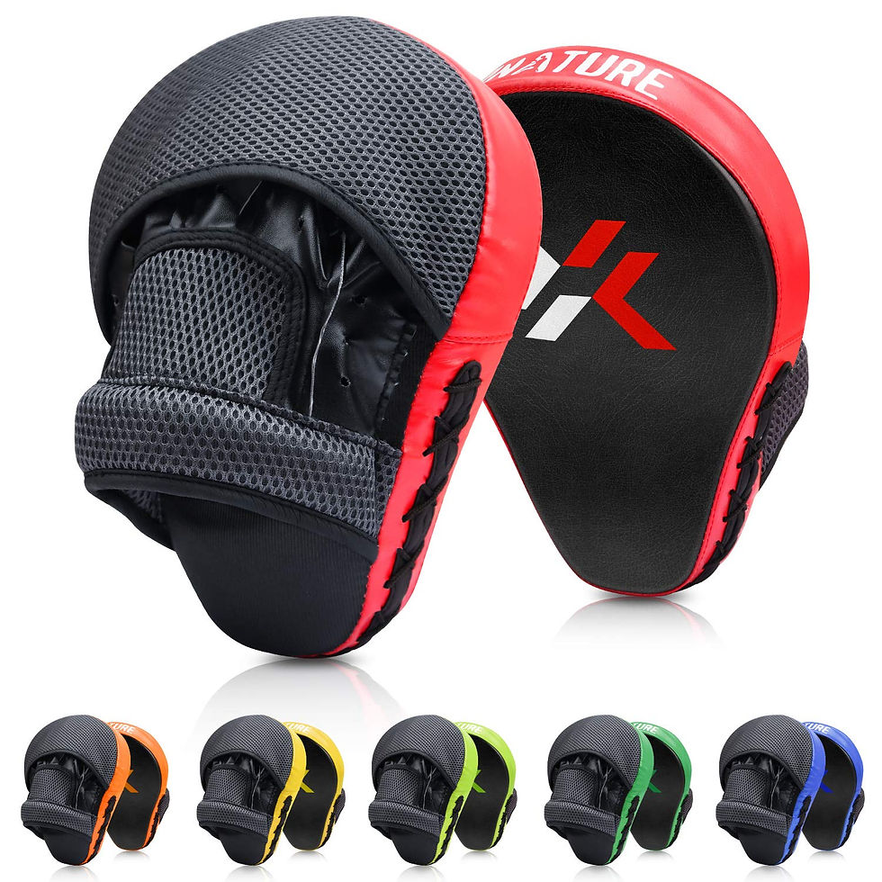 XNATURE - Essential Curved Boxing MMA Punching Mitts Boxing Pads Hook & Jab