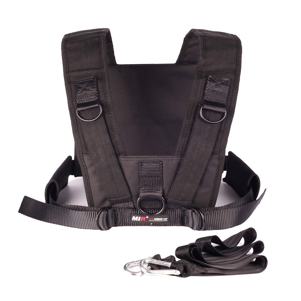 MIR - BHAR Sled Harness with (Optional) Sled Harness, Without Sled, Black