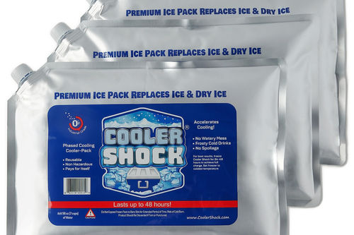 COOLER SHOCK - Ice Packs for Cooler - Long Lasting Reusable Freezer Packs