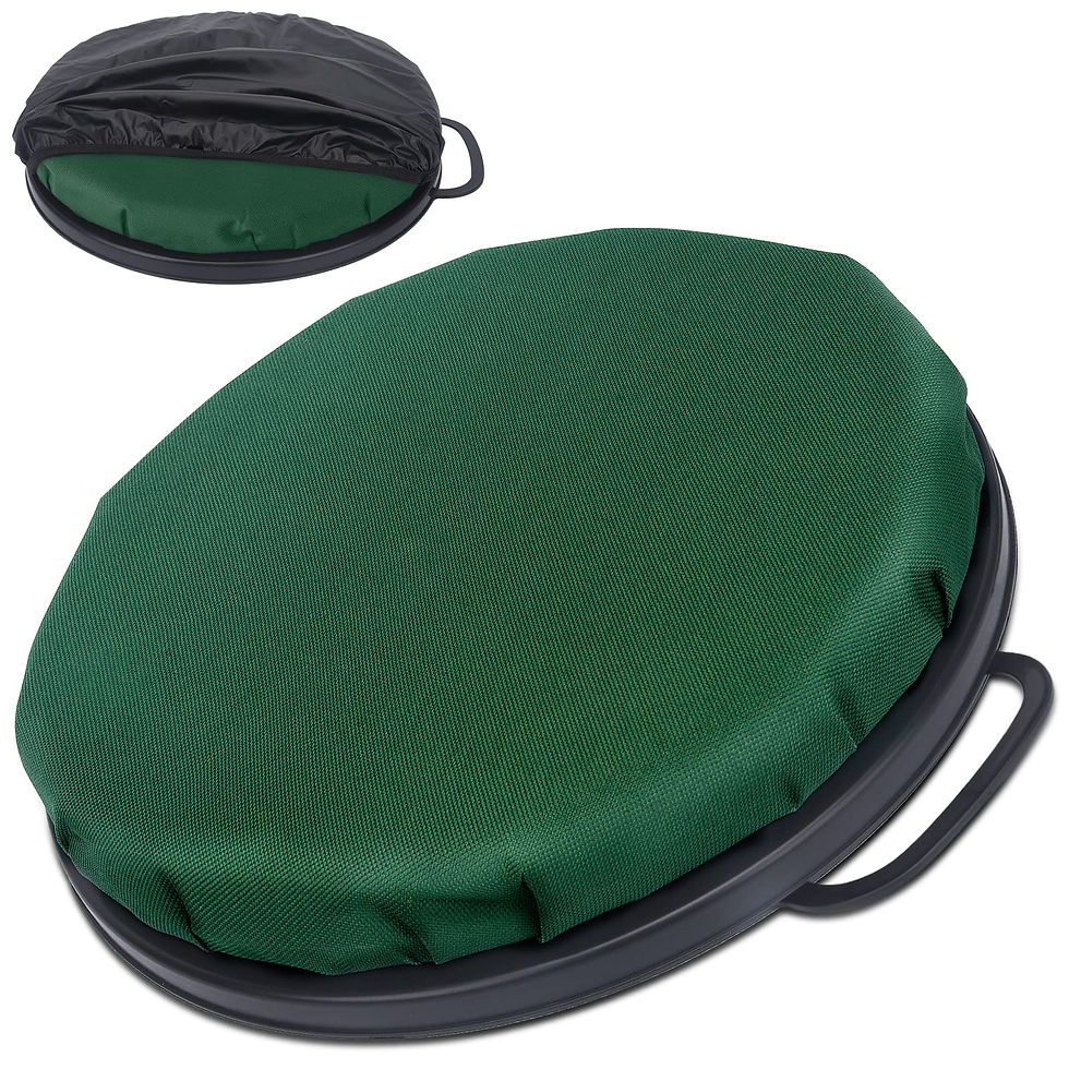 WARBULL - 360-Degree Swivel Bucket Seat, 5 Gallon Bucket Lid Cushion, Silent