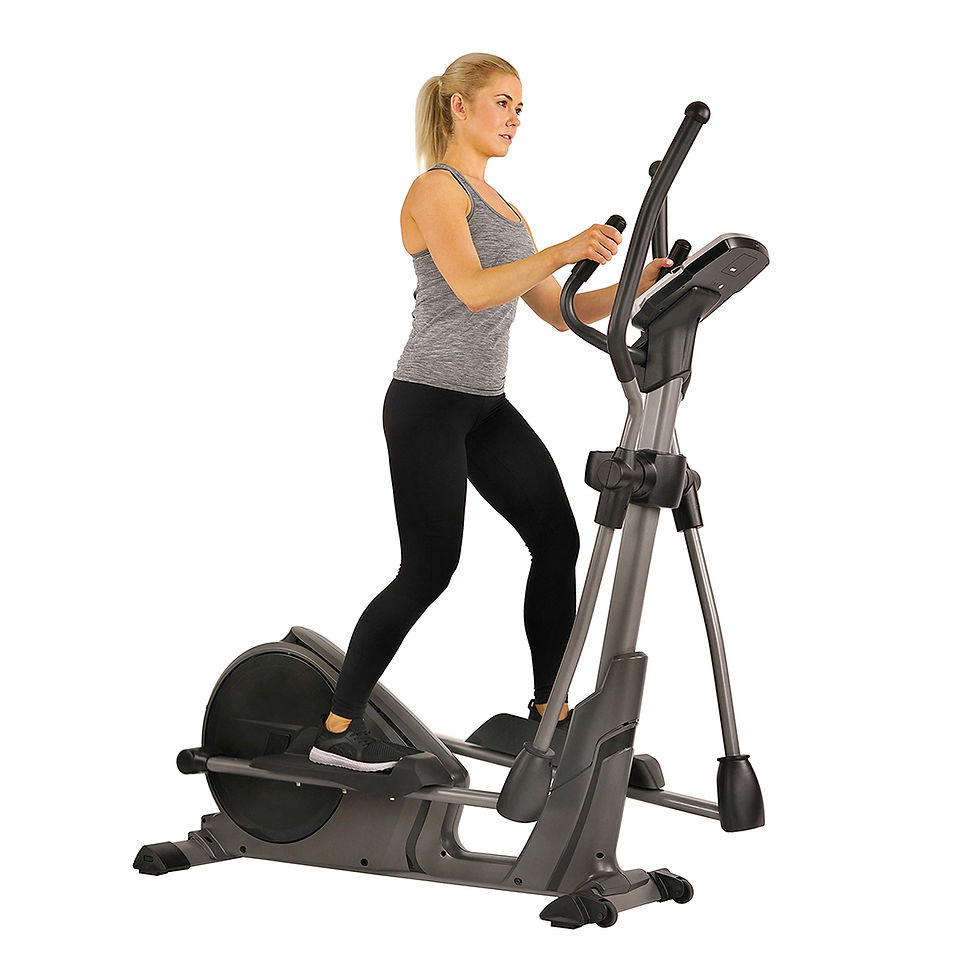 SUNNY HEALTH & FITNESS - Programmable Electro-Magnetic Elliptical Cross