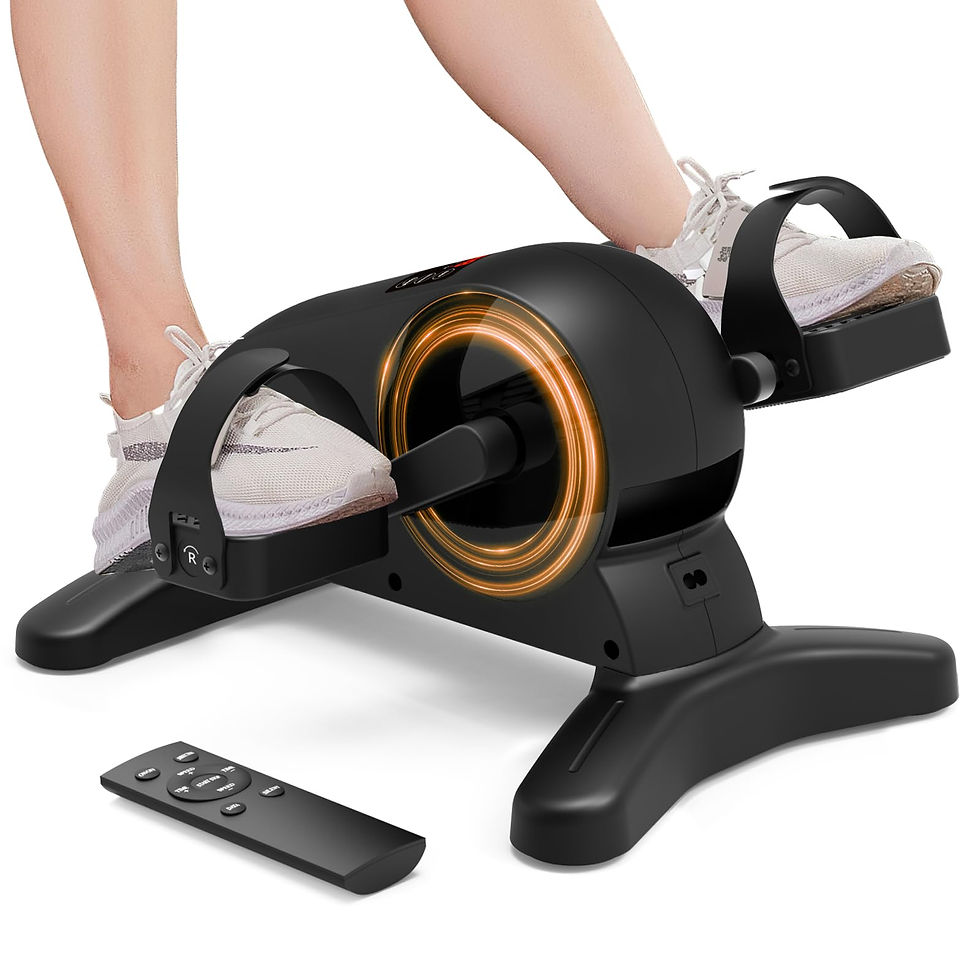 UKEEP - Mini Under Desk Exercise Bike Pedal Exerciser, Motorized Setting Bike