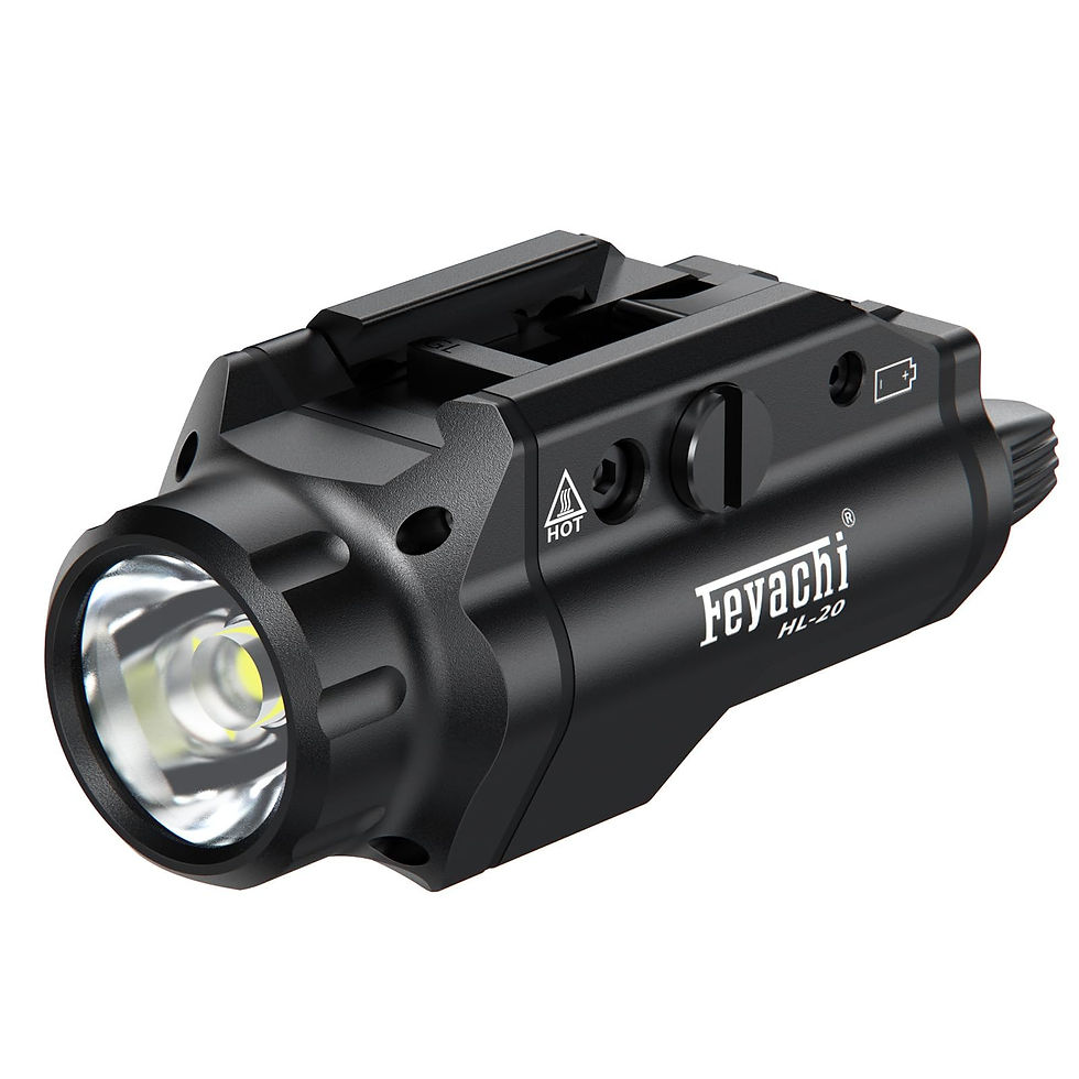 FEYACHI - HL-20 Pistol Light 1000 Lumen Upgrade LED Weapon Light Compact Rail