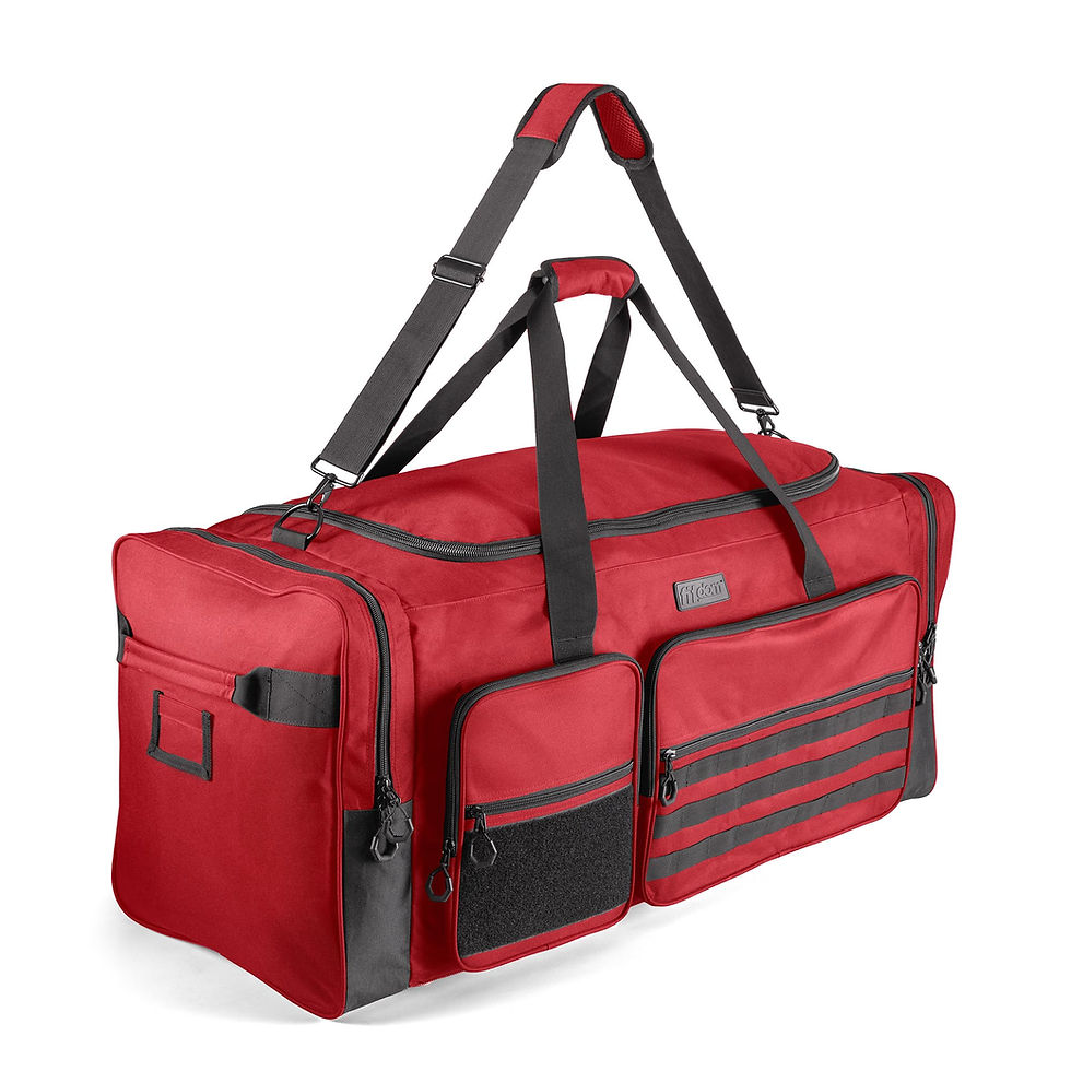 FITDOM - 130L 36" Heavy Duty Extra Large Sports Gym Equipment Travel Duffle