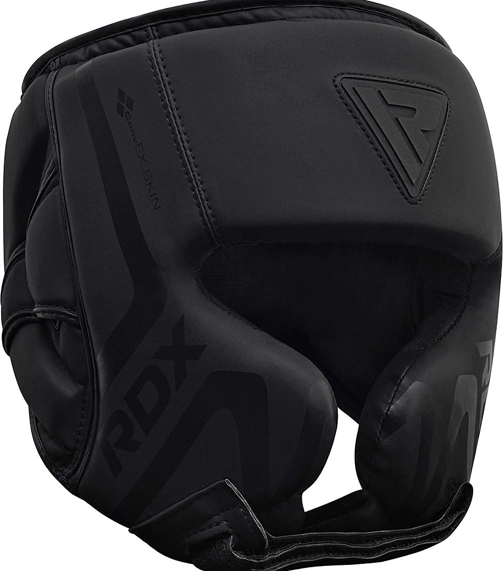 RDX - Boxing Headgear Sparring Grappling, Maya Hide Leather, Head Gear for MMA