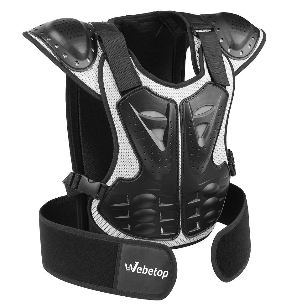 WEBETOP - Youth Chest Protector Motocross Adjustable Kids Motocross Gear