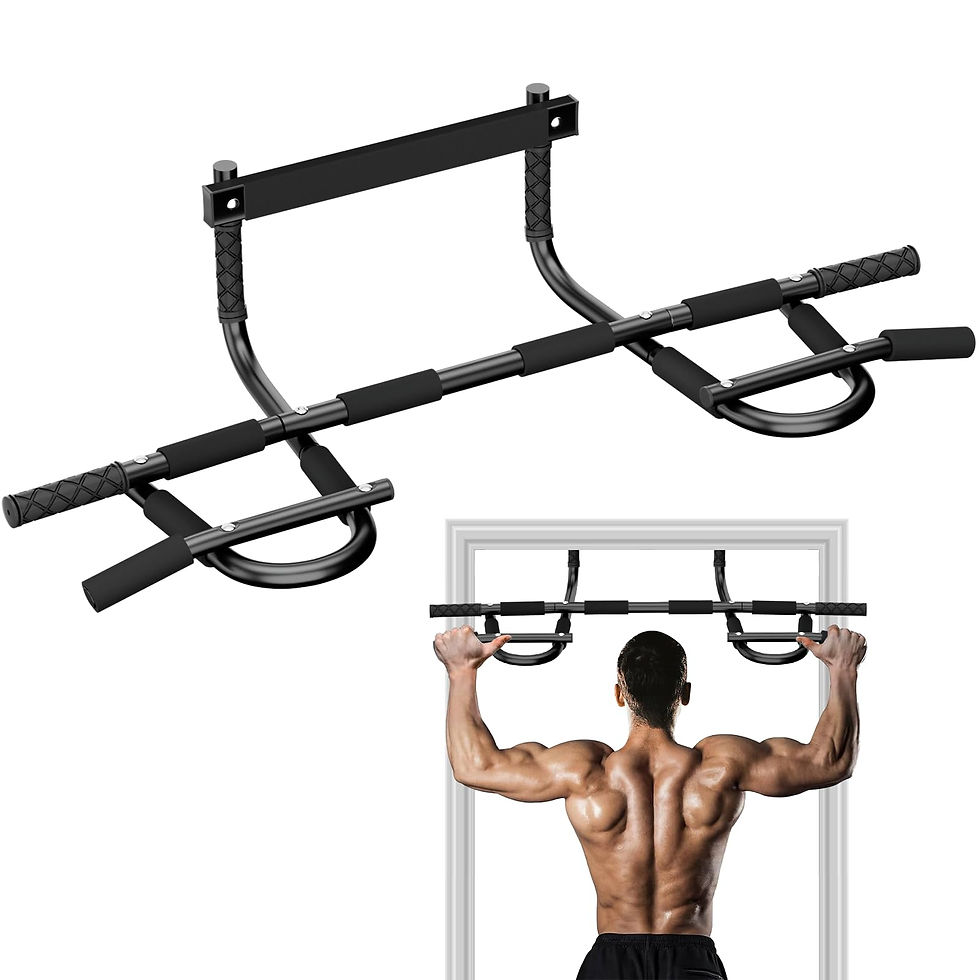 TOPOKO - Pull Up Bar for Doorway - Multi-Grip Chin Up Bar Heavy Duty Pull Up