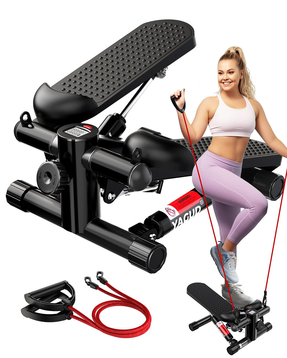 YAGUD - Steppers for Exercise at Home, Mini Stair Stepper with Resistance