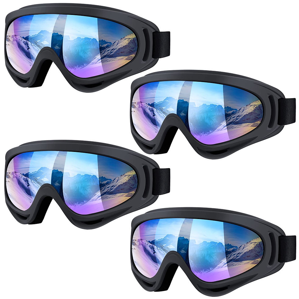 VATEFERY - 4-Pack Ski Goggles Snow Goggles for Men Women Kids Youth Adults