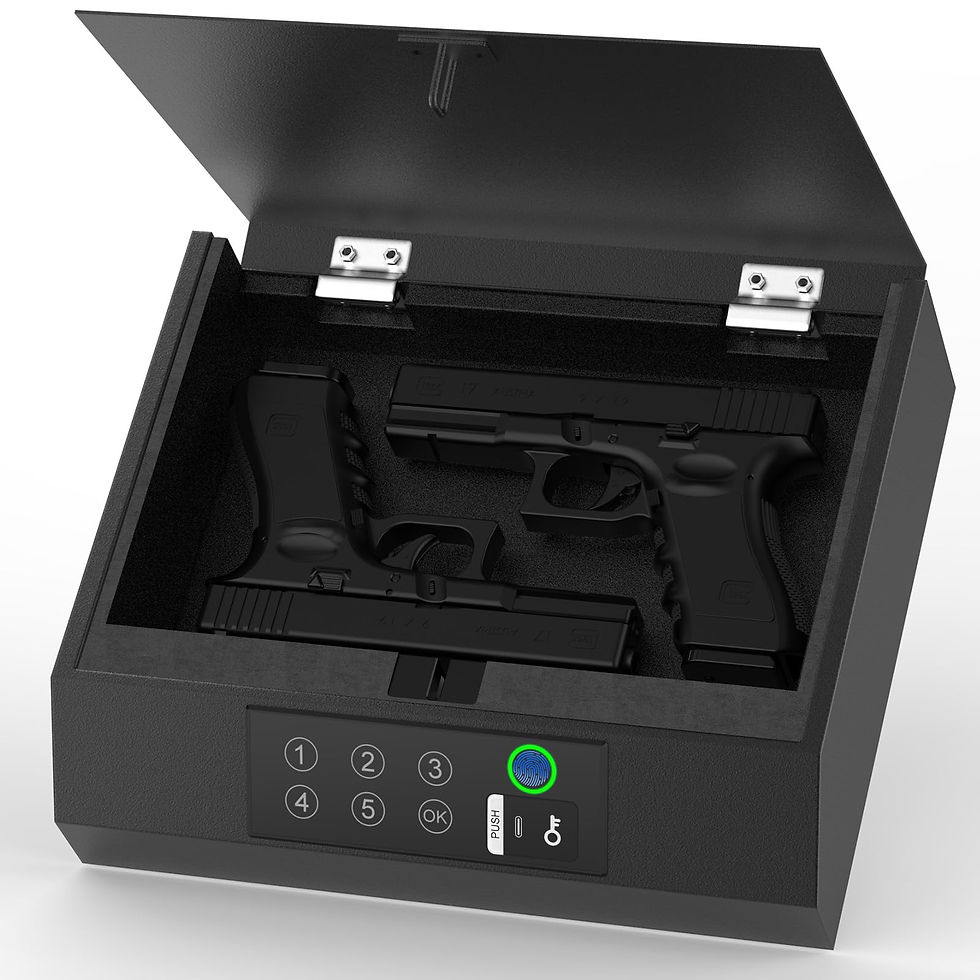 NIANPU - Gun Safe for Handgun,Biometric Gun Safe for Pistols,Quick-Access