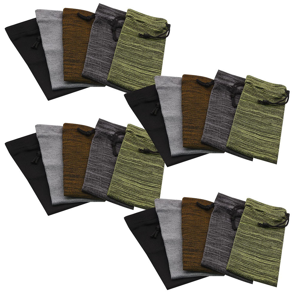 RUBY.Q - 20pcs Handgun Socks, 16in Silicone Treated Knit Gun Socks, Breathable