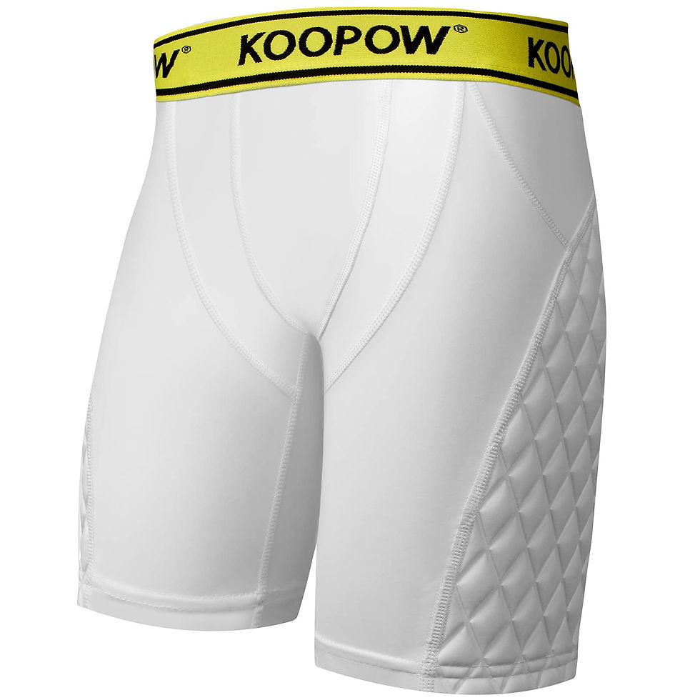 KOOPOW - Adult Padded Sliding Shorts Men Slider Shorts Sliding Pads with Cup