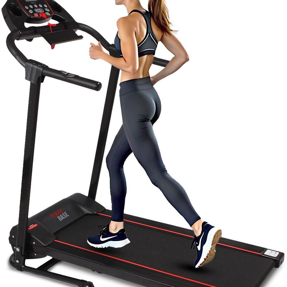 SERENELIFE - Electric Folding Treadmill - Foldable Home Fitness Equipment