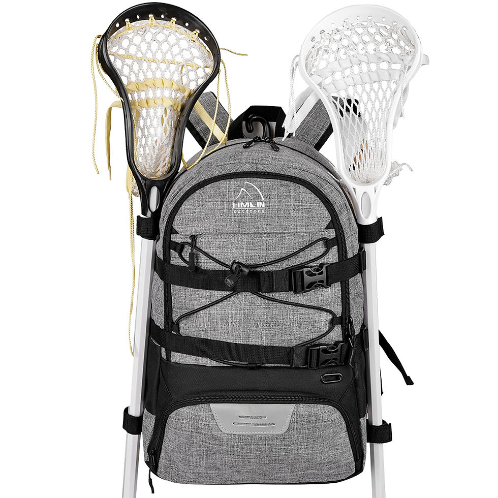 HMLIN OUTOOORS - Lacrosse Bag with Two Sticks Holder,field hockey bag Separate