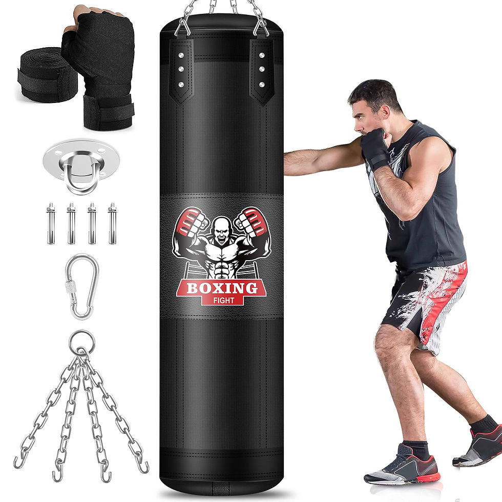 YORWHIN - 4FT Heavy Boxing Bag for Adults, Oxford Punching Boxing Bag