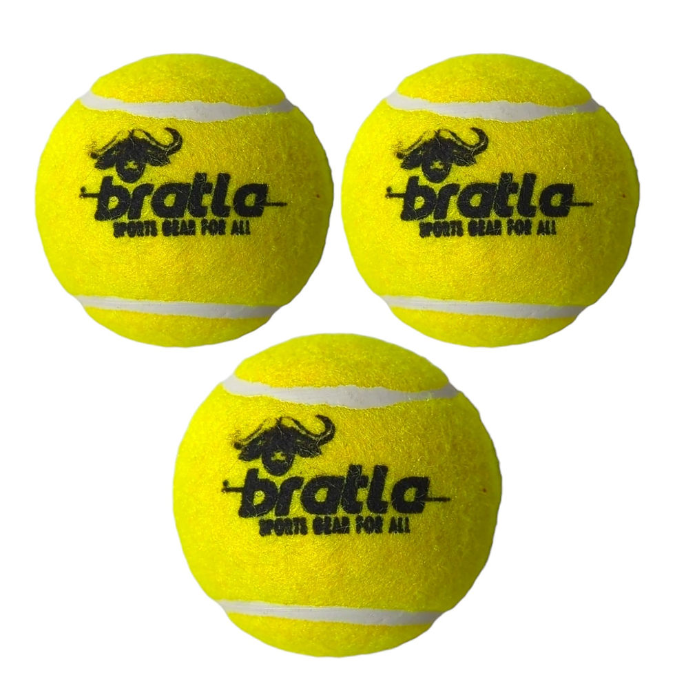 BRATLA - Pro Tennis Balls for Cricket - Lightweight Cricket Ball Tennis Ball