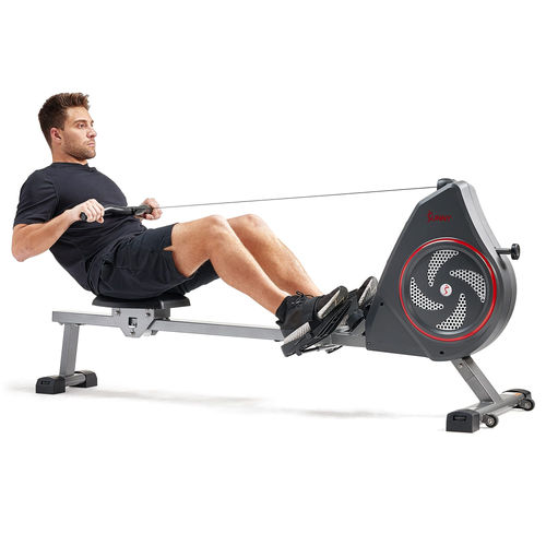 SUNNY HEALTH & FITNESS - Air+ Magnetic Rowing Machine with Exclusive SunnyFit