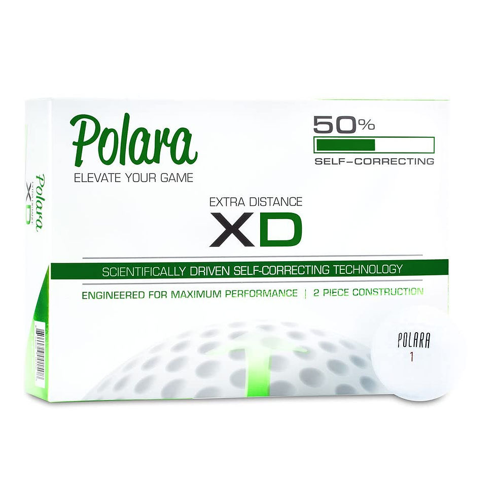POLARA - Ultimate Straight Premium Golf Balls | Hook and Slice Correction |